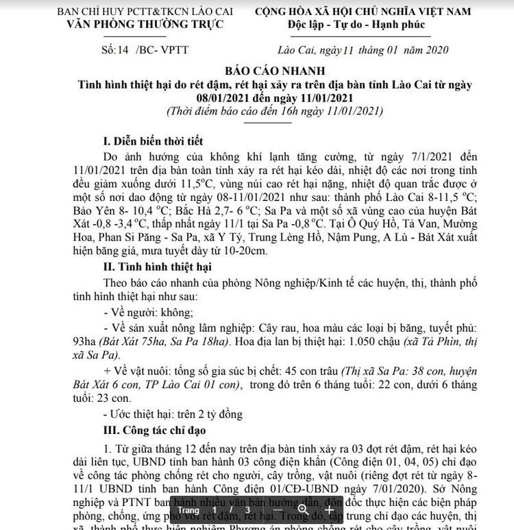 Tuyết rơi dày 20cm, 45 con trâu chết vì giá lạnh - 3