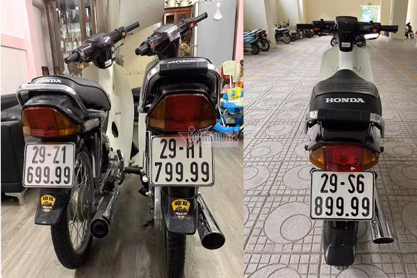 Bộ ba chiếc Honda Dream biển đẹp giá hơn 600 triệu của dân chơi Hà Nội