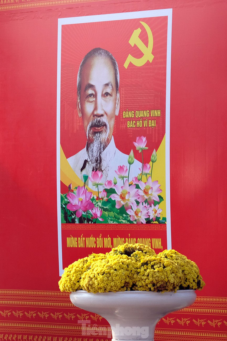 Trung tâm Hội nghị Quốc gia trang hoàng chuẩn bị Đại hội lần thứ XIII của Đảng - ảnh 11