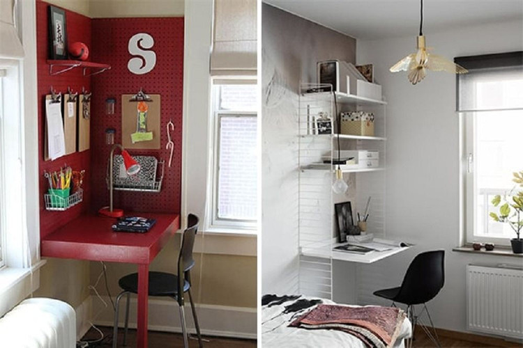 Bố trí góc làm việc cho căn hộ nhỏ.