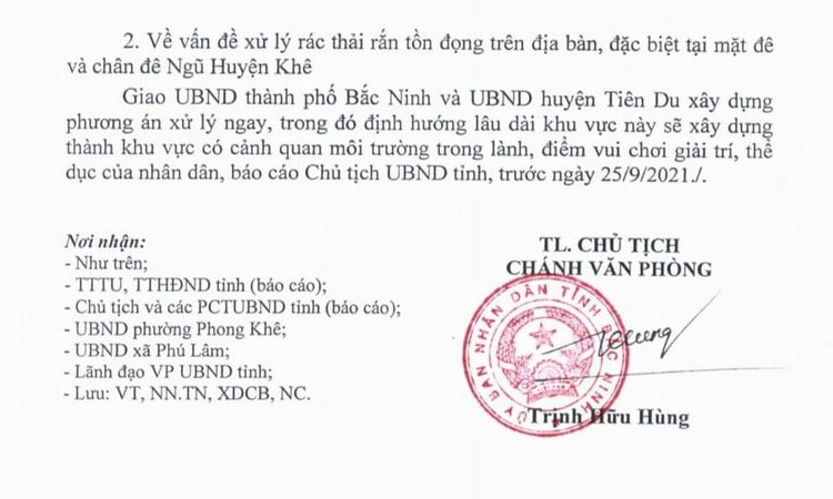 Chủ tịch tỉnh Bắc Ninh ra tối hậu thư dẹp sạch sai phạm, cứu sông Cầu - 2