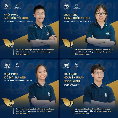 Học sinh Vinschool báo cáo khoa học tại Hội nghị Công nghệ Sinh học toàn quốc 2021 ảnh 1