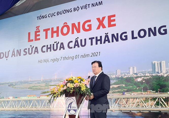 Chính thức thông xe cầu Thăng Long - ảnh 1