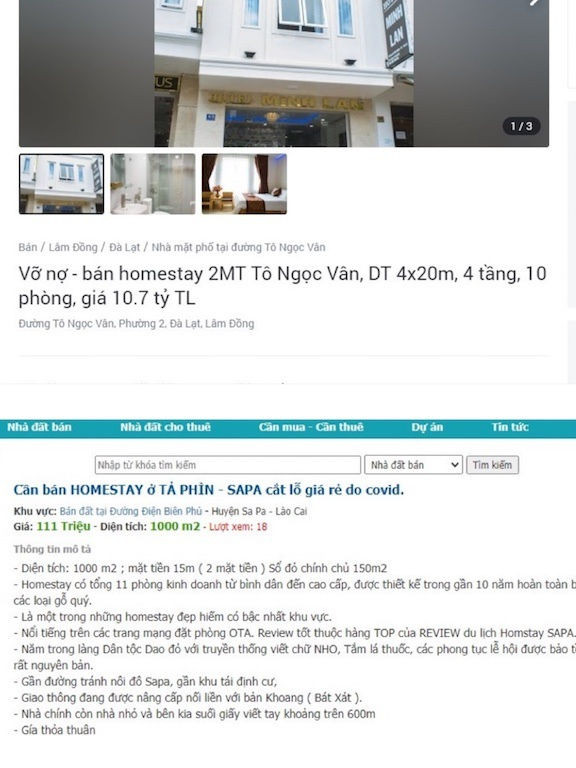 Tháo chạy khỏi homestay, đại gia đứt ruột cắt lỗ sâu hàng tỷ đồng - 1