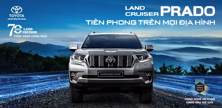 Phiên bản mới của Toyota Land Cruiser Prado – “Tiên phong trên mọi địa hình” nhân dịp kỷ niệm 70 năm ra mắt.