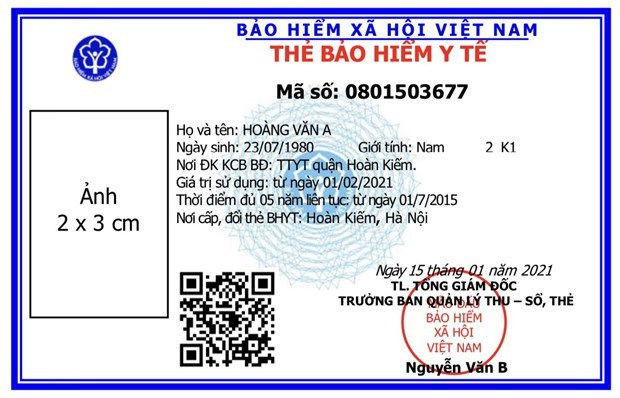 Huong dan cap lai, doi the bao hiem y te khong thay doi thong tin hinh anh 1