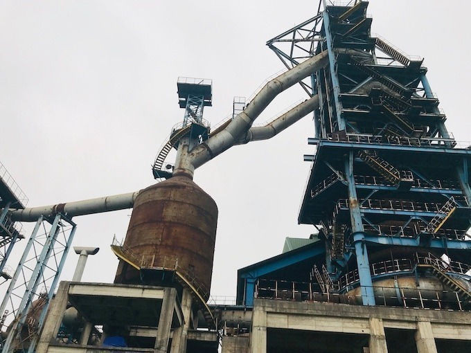 Khu nhà máy gang thép Thái Nguyên giai đoạn 2. Ảnh: Hoài Thu.