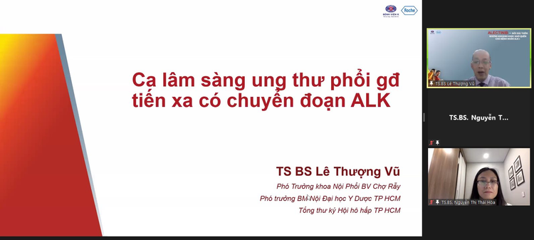 TS.BS Lê Thượng Vũ - Phó khoa Hô hấp, Bệnh viện Chợ Rẫy TPHCM đang chia sẻ thông tin về ca lâm sàng.
