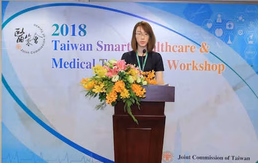 Bà Yu Han Wang - Giám đốc dự án của Tổ chức xúc tiến chính sách chất lượng y tế và giám định chất lượng bệnh viện của Đài Loan (JCT).