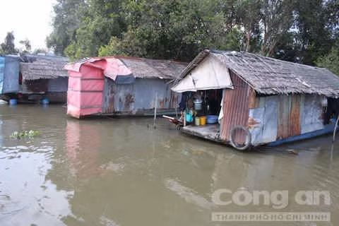 Những xóm du cư mùa nước nổi - Ảnh 10.