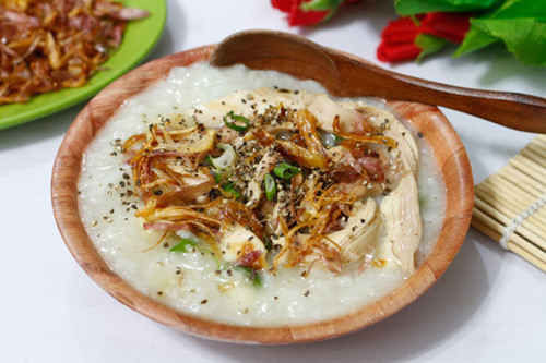 Cách nấu cháo gà hạt sen nóng hổi, bổ dưỡng siêu đơn giản ảnh 8