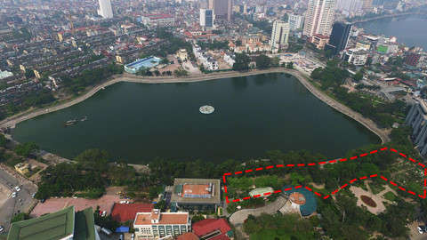 Nhung cong vien o Ha Noi bi 'xen dat' lam nha hang, quan ca phe hinh anh 10 
