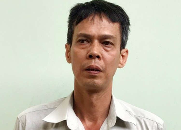 Phạm Chí Dũng lúc bị bắt. Ảnh: Công an cung cấp.