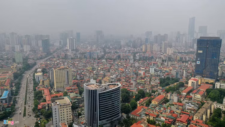 Ha Noi trong bao dong do ve o nhiem khong khi hinh anh 5 