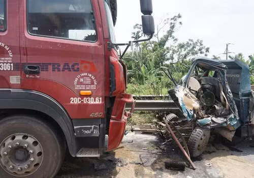 Hiện trường vụ tai nạn làm một người chết ngày 23/7. Ảnh: Giang Chinh.&nbsp;