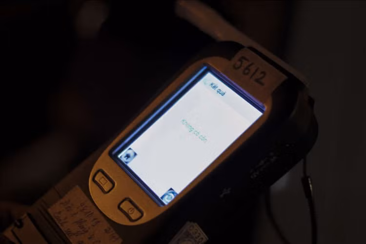 Với các trường hợp trong hơi thở không có nồng độ cồn máy sẽ hiện thông báo “không có cồn“.