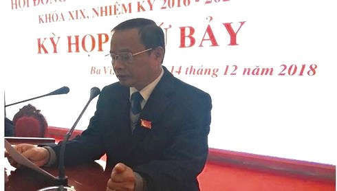 Ông Nguyễn Văn Hà Chủ tịch HĐND huyện