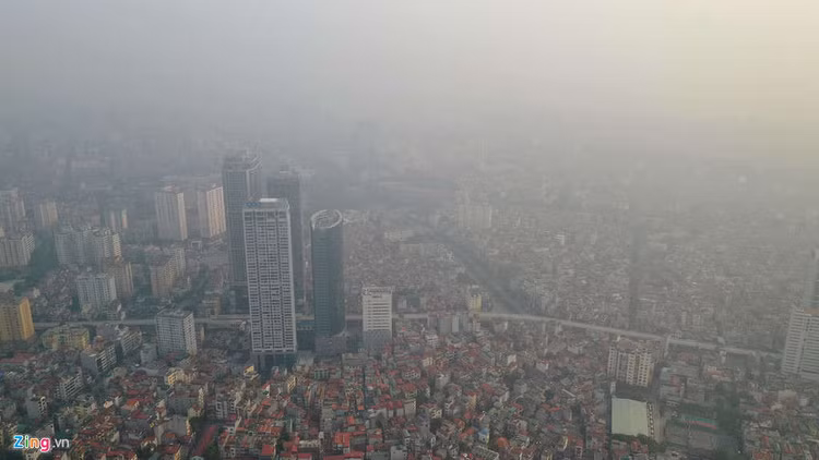 Ha Noi trong bao dong do ve o nhiem khong khi hinh anh 2 
