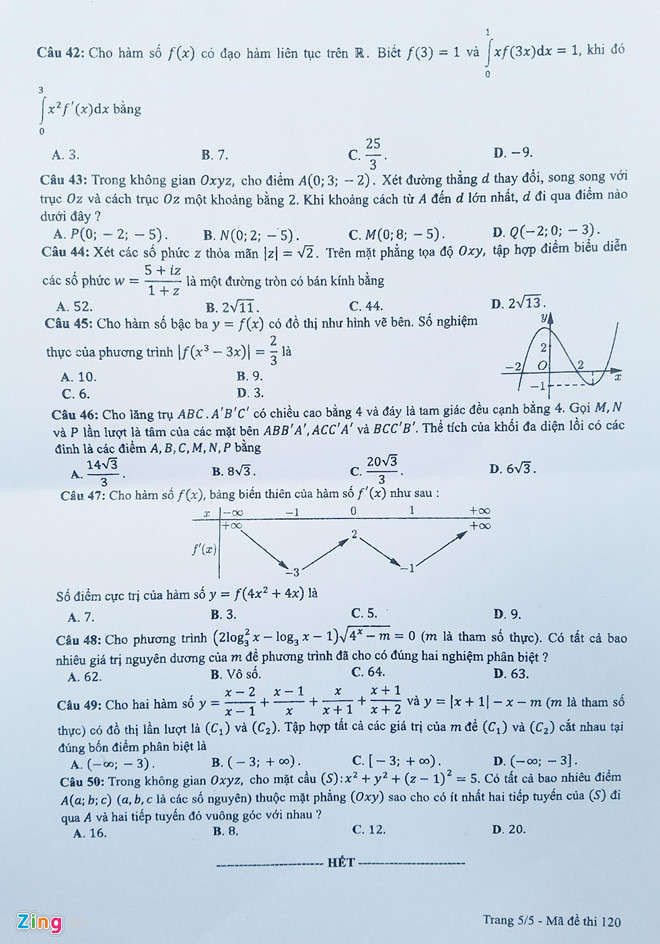 Bai giai 24 ma de thi mon Toan THPT quoc gia 2019 hinh anh 5 