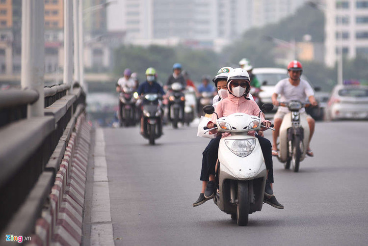 Ha Noi trong bao dong do ve o nhiem khong khi hinh anh 6 