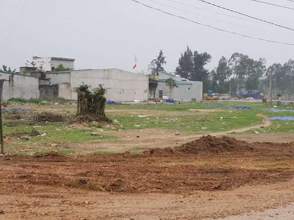 Khu dịch vụ 1 đã được san lấp mặt bằng