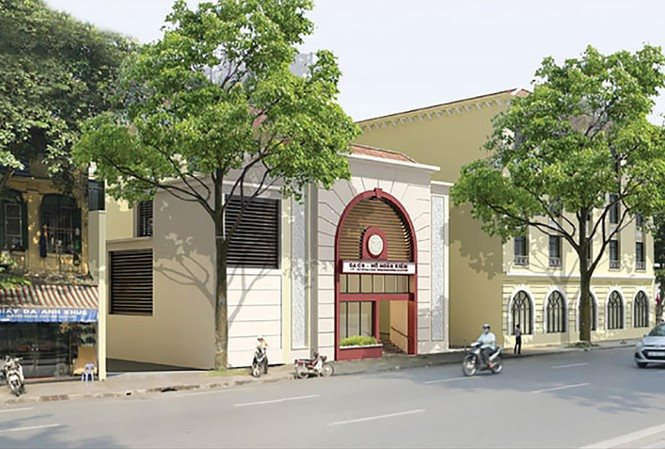 Phối cảnh ga ngầm C9 bên bờ Hồ Hoàn Kiếm. Ảnh: MRB Hà Nội