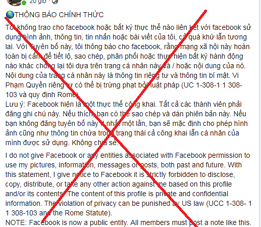  Người dùng Facebook Việt sập bẫy trò lừa đảo đăng tải lại status