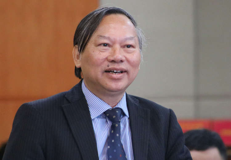 GS Nguyễn Quang Ngọc, Phó chủ tịch Hội Khoa học Lịch sử Việt Nam. Ảnh: Giang Chinh 