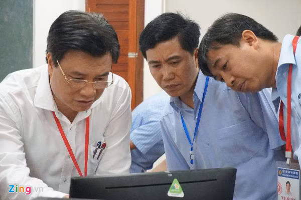 Cham thi tai Bac Giang: Bai Ngu van tu 0,75 den 8,5 diem hinh anh 1 