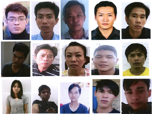 15 đối tượng là thành viên của tổ chức khủng bố "Chính phủ quốc gia Việt Nam lâm thời".