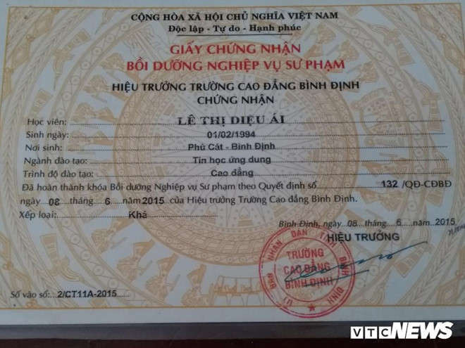 Hang tram giao vien co the mat viec vi chung nhan nghiep vu su pham hinh anh 1 