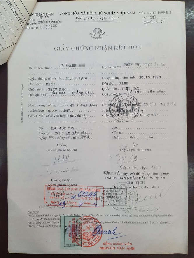 Nữ trưởng phòng Ái Sa đánh tráo nhân thân, bất thường hồ sơ tư pháp