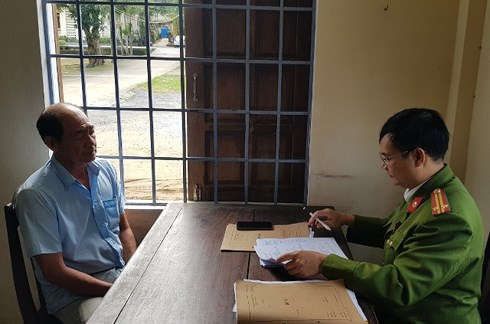 Tài xế Trương Anh Minh làm việc với cơ quan Công an.