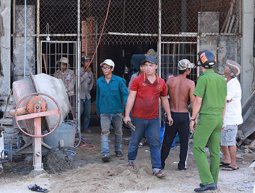 Khu vực anh Quang gặp nạn. Ảnh: Ngọc Trường.