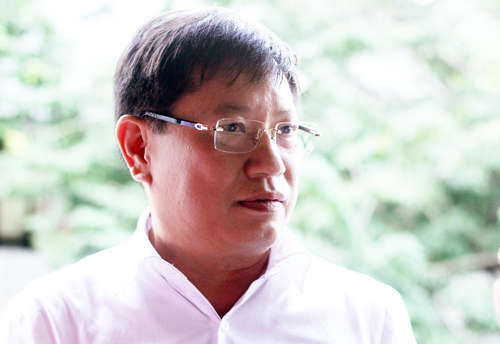 Bí thư huyện uỷ Sóc Sơn Phạm Xuân Phương. Ảnh: Võ Hải.