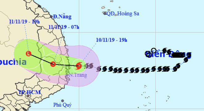 Bao so 6 suy yeu, canh bao mua lu lon hinh anh 1 
