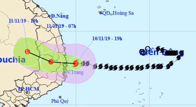 Bao so 6 suy yeu, canh bao mua lu lon hinh anh 1 