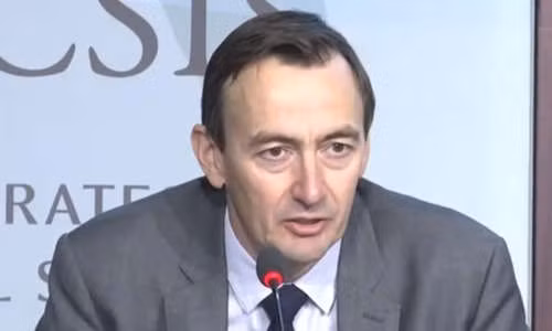 Bill Hayton tại hội thảo của CSIS ở Mỹ ngày 24/7. Ảnh: CSIS.