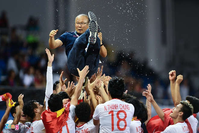 HLV Park viet tam thu cam on nguoi ham mo Viet Nam va Han Quoc hinh anh 1 u23_vietnam_zing1.jpg