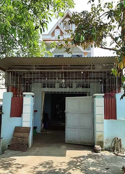 Căn nhà mẹ con Sang sinh sống tại Thanh Hóa. Ảnh: Lê Hoàng.