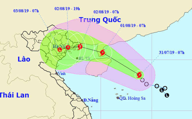 Ap thap nhiet doi manh thanh bao so 3, giat cap 11 khi do bo hinh anh 1 