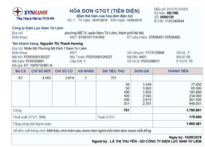 EVN gap rut lay y kien thay doi mau hoa don tien dien hinh anh 1 