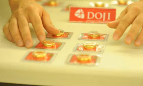 Giá vàng miếng trong nước sáng nay tăng nhẹ. Ảnh: C.T