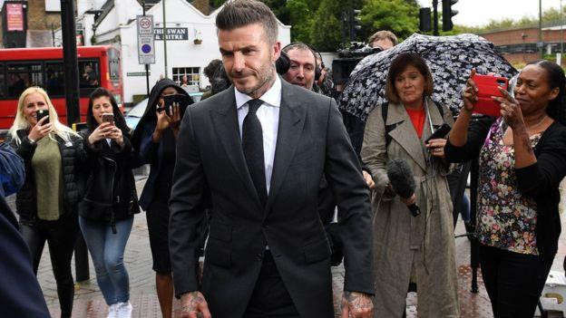 David Beckham bi cam lai xe 6 thang vi vi pham luat giao thong hinh anh 1 