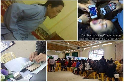 Hoạt động gọi vong tại chùa Ba Vàng diễn ra nhiều năm qua. (Ảnh: Lao Động)