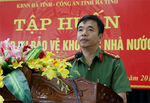 Đại tá Nguyễn Tiến Nam, Phó giám đốc Công an Hà Tĩnh. Ảnh: C.A