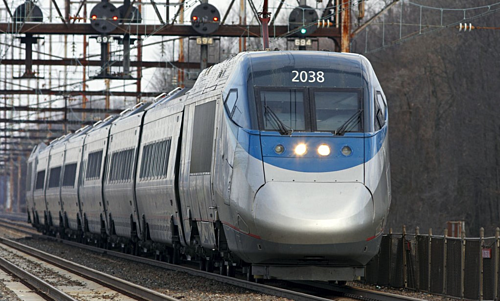 Tàu Acela chạy tuyến cao tốc của Amtrak. Ảnh: Amtrak