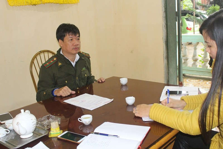 PV làm việc với ông Hà Xuân Hải, Đội trưởng đội Kiểm lâm Cơ động và PCCCR số 2.