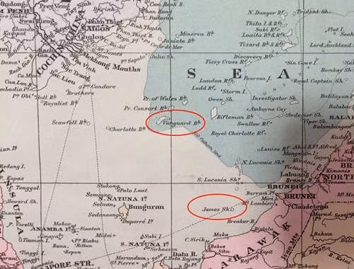 Bản đồ quần đảo châu Á, do Công ty Eastward Stanford xuất bản năm 1918.