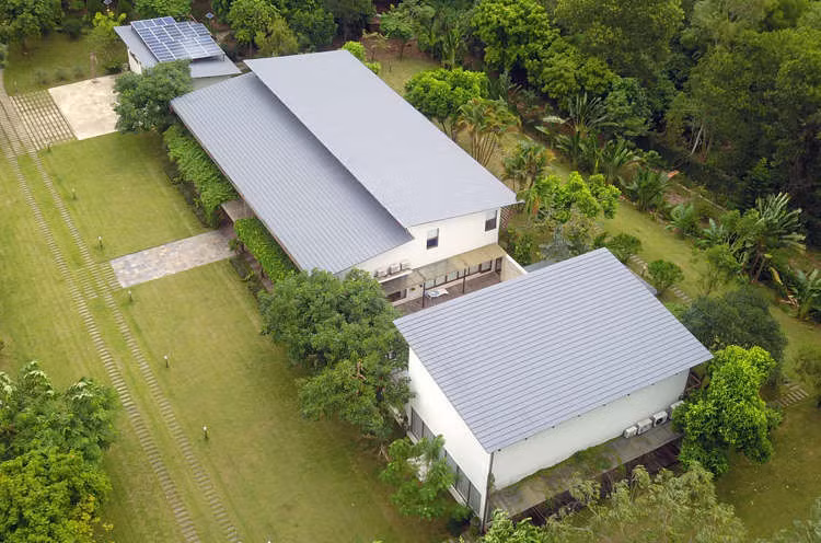 Nhà ca sỹ Mỹ Linh tại xã Minh Phú, Sóc Sơn. Ảnh: Gia Chính.